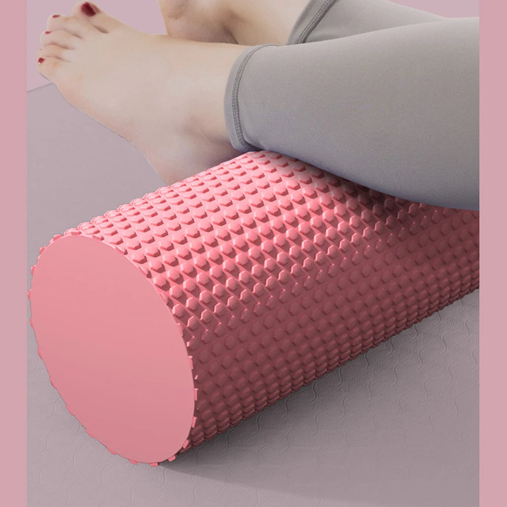 Yoga Roller Round EVA Foam Cylinder - Hexagonal Pilates Exercise Roller