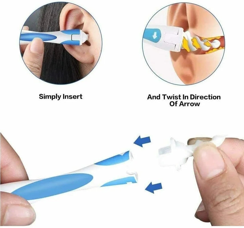 Spiral Ear Cleaner Silicon Spoon Set