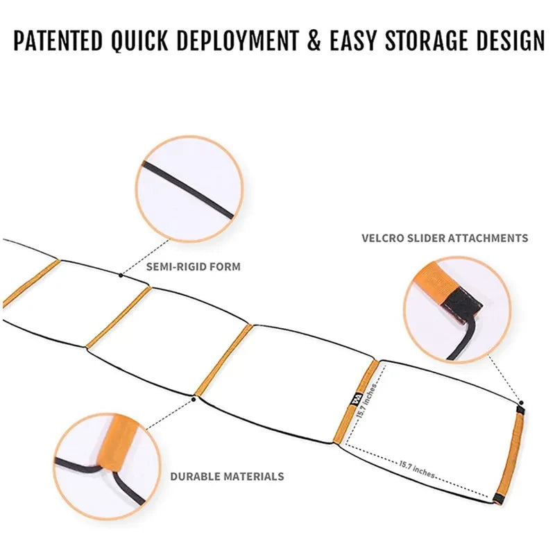 Dual-Purpose Soccer Training Jump Ladder – Agility & Speed Training