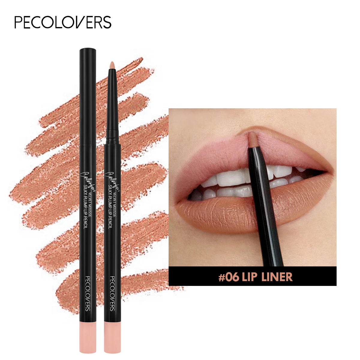 Waterproof Matte Lipliner Pencil - 12 Colors Contour & Tint