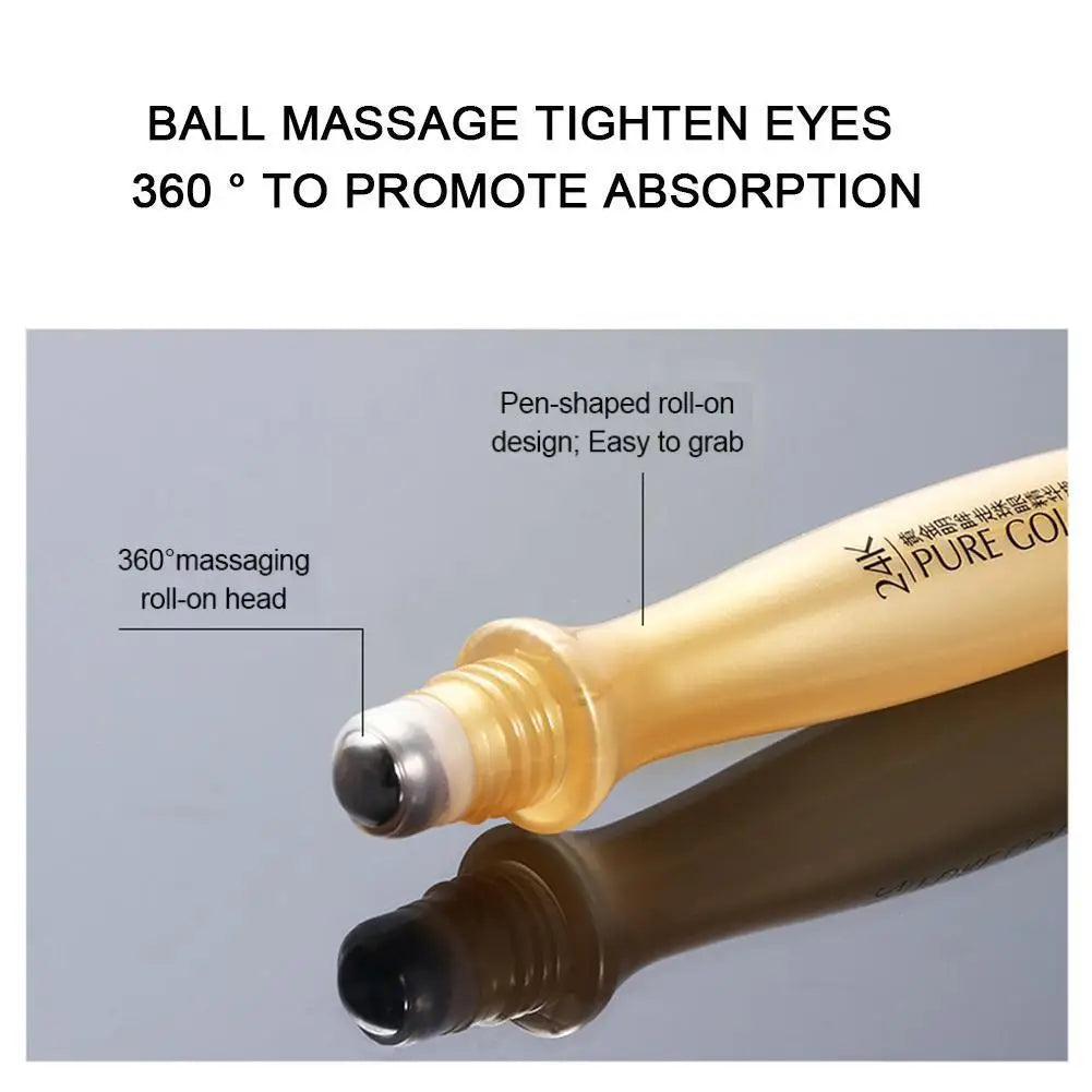 24K Gold Bright Eye Roller Eye Cream: