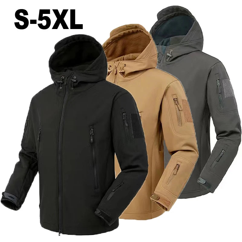 Men's Softshell Tactical Waterproof Jacket & Pants Set