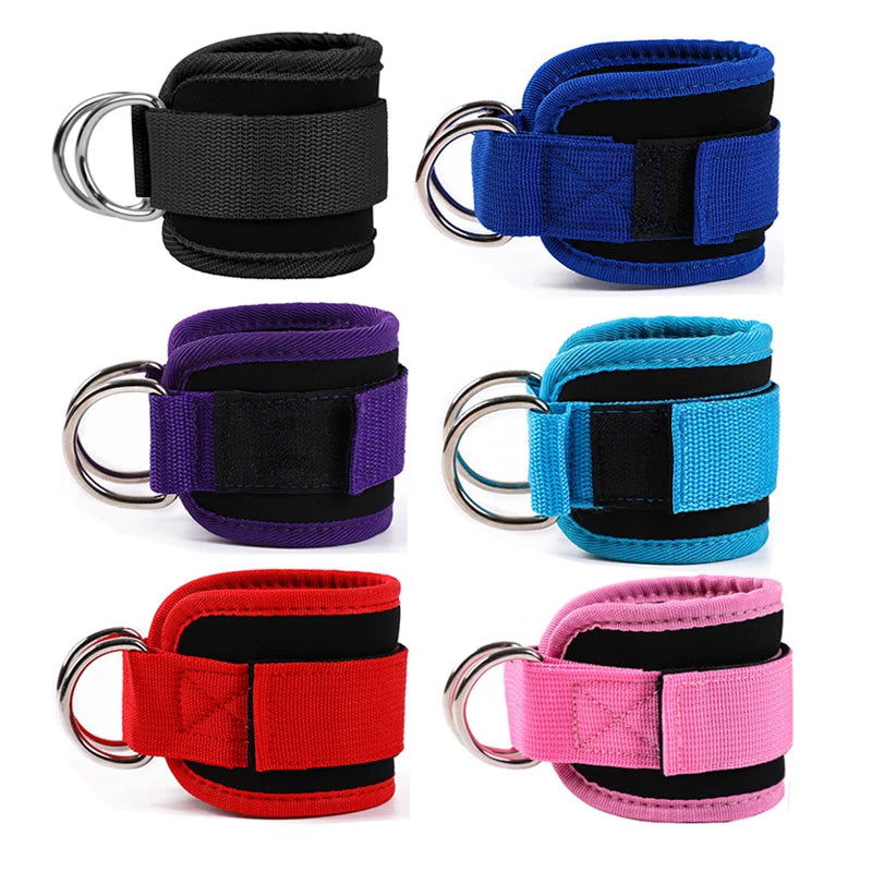Double D-Ring Ankle Straps for Cable Machines – Glutes & Leg Training