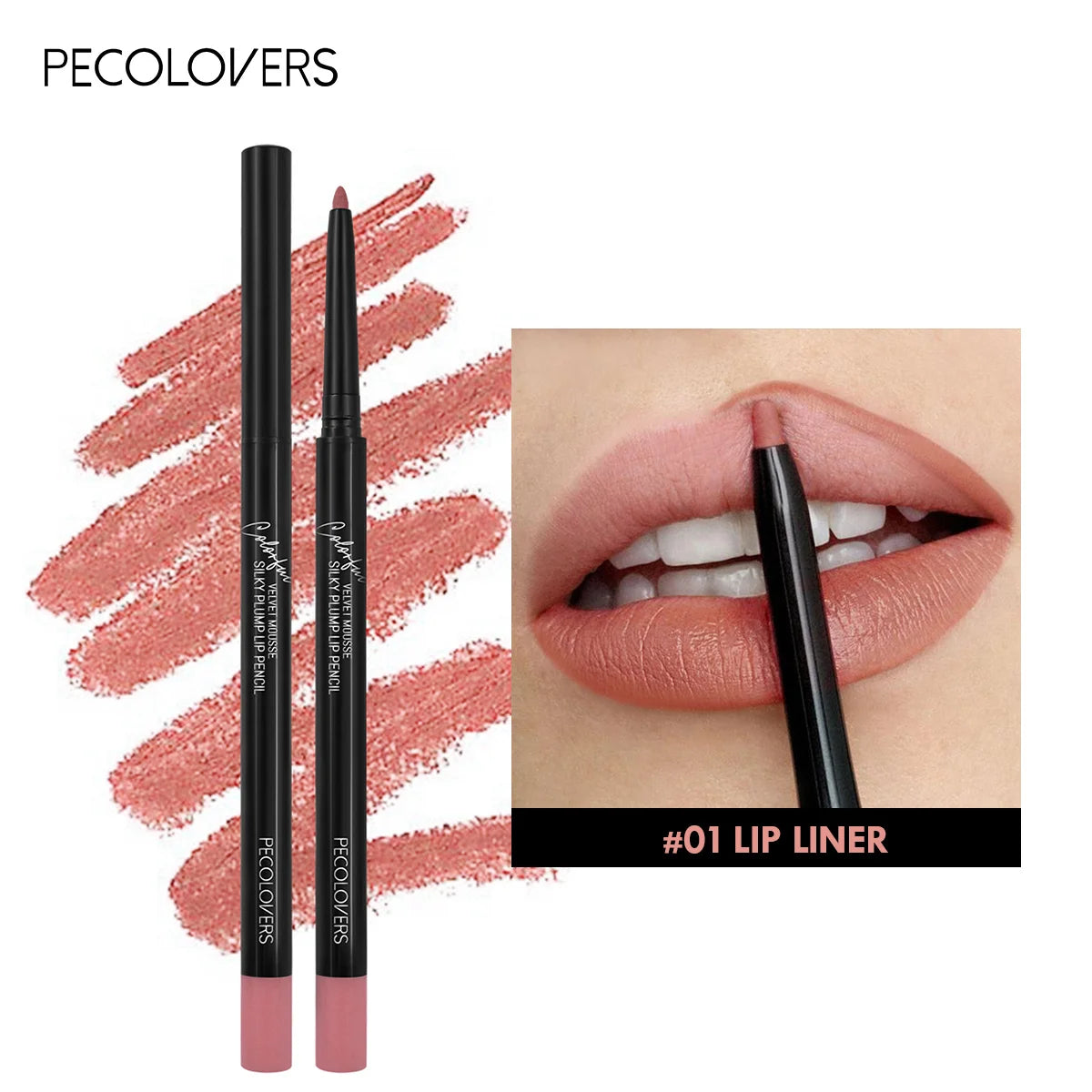 Waterproof Matte Lipliner Pencil - 12 Colors Contour & Tint