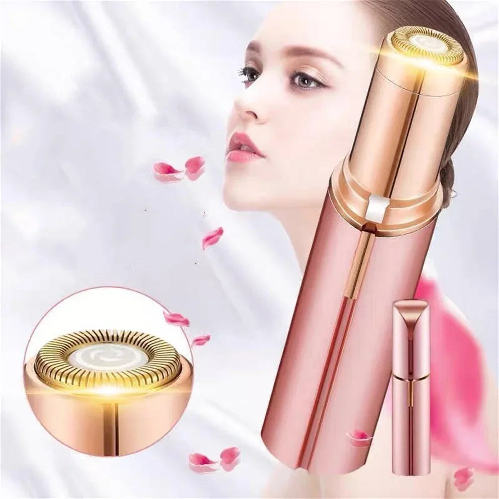 Portable Electric Eyebrow Trimmer for Women Painless Eyebrow Automatic Hair Removal Machine for Shaving and Nose Hair Beauty