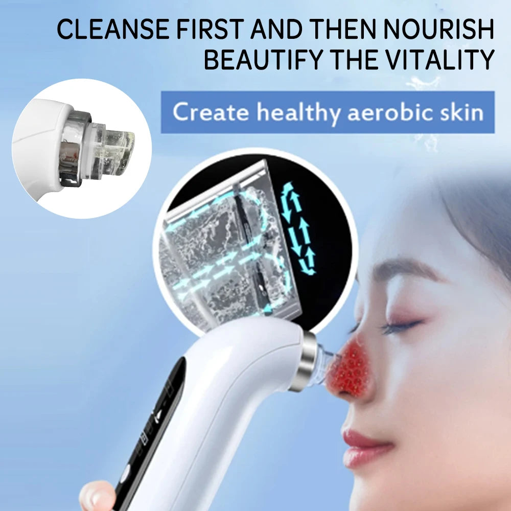 Blackhead Remover Pore Vacuum Face Cleaner: