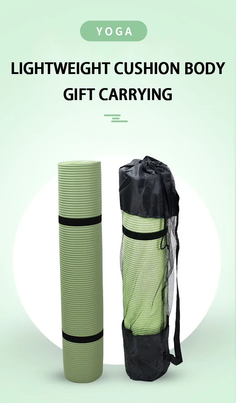 15MM Thick Non-Slip Yoga Mat – High-Density Fitness Support