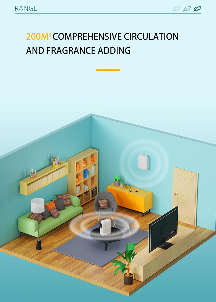 140ML Wall-Mounted Aroma Diffuser with Bluetooth Control
