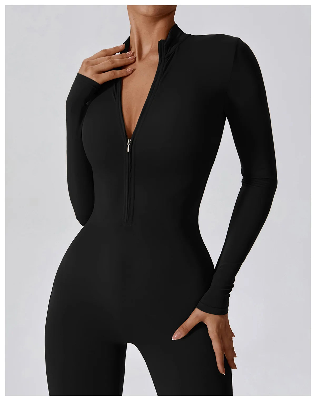 Women's Summer Zipper Workout Jumpsuit – Short Sports Tracksuit