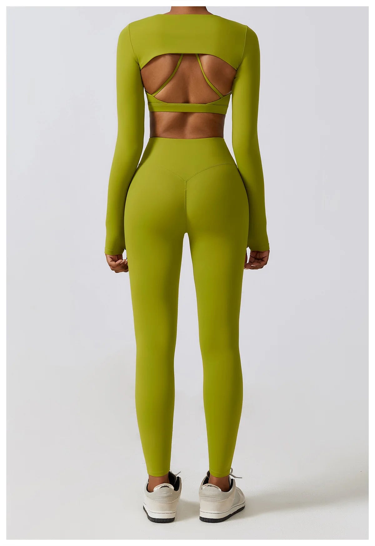 Women's Seamless Yoga Set – Leggings & Crop Top Workout Outfit