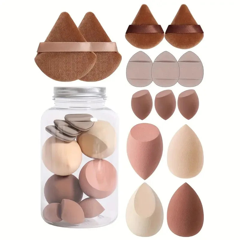 Flawless Makeup Made Easy with 12/14Pcs Makeup Sponge Set!