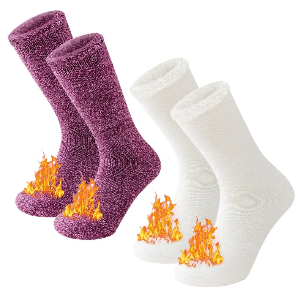 2 Pairs Pack Winter Thermal Socks: