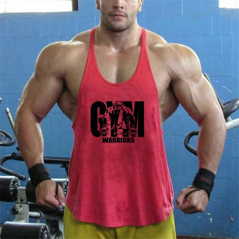 Men's Gym Y-Back Tank Top – Sleeveless Bodybuilding Vest