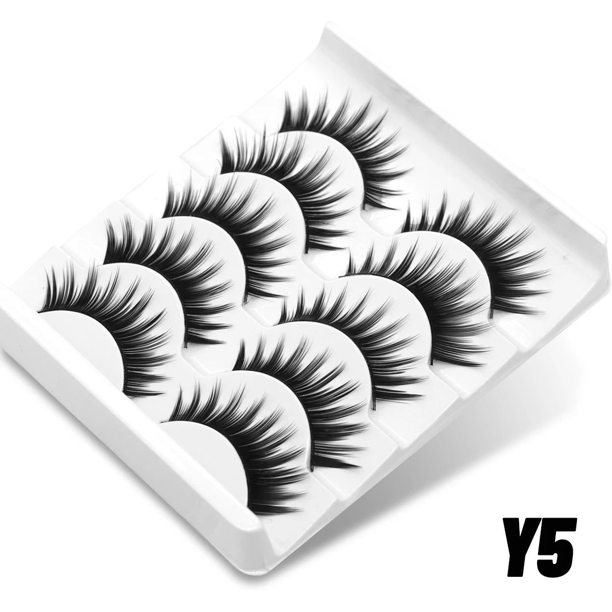 GROINNEYA Cat Eye 3D Faux Mink Lashes – Natural & Volumized