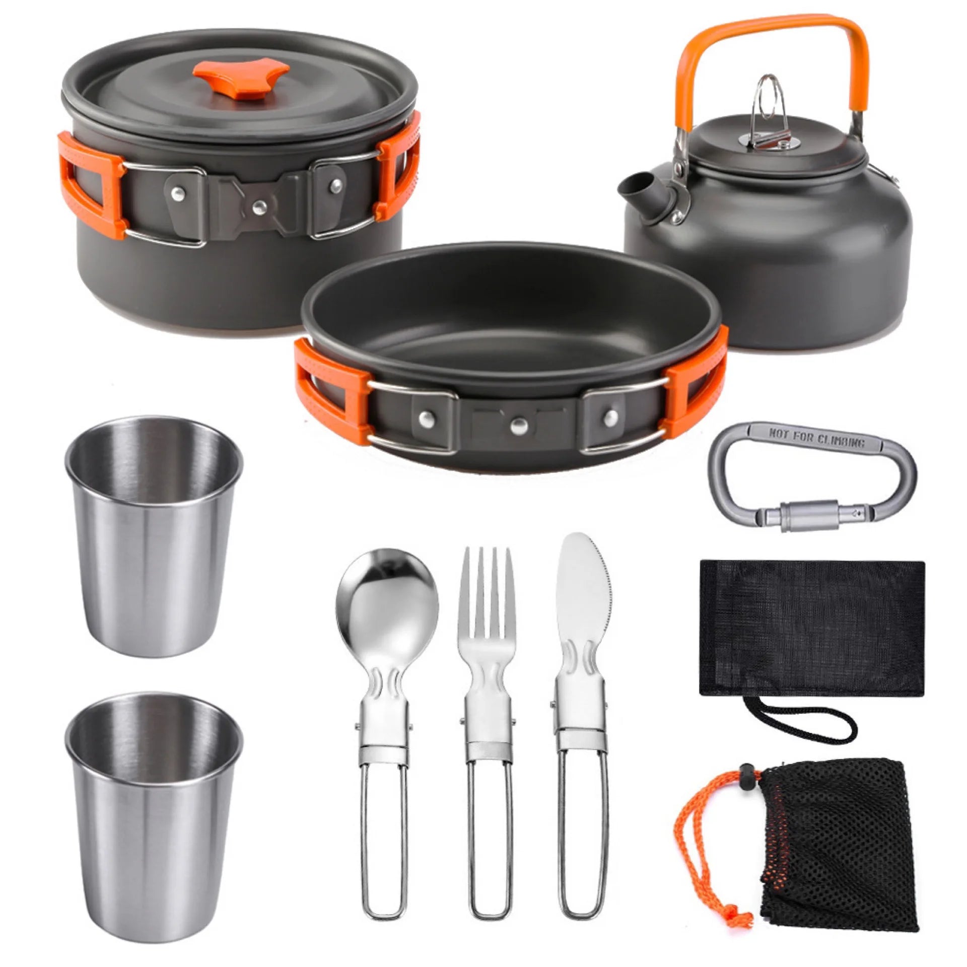 Camping Cookware Kit – Lightweight Aluminum Outdoor Cooking Set