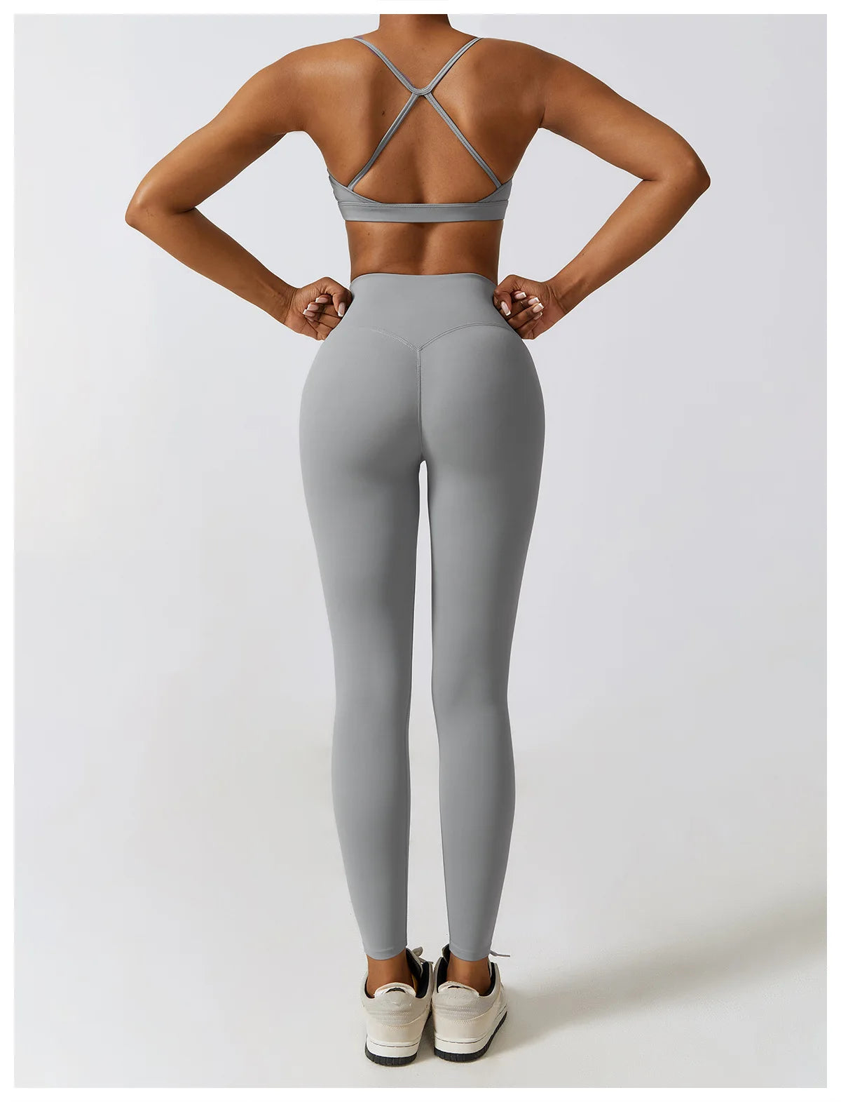 Women's Seamless Yoga Set – Leggings & Crop Top Workout Outfit