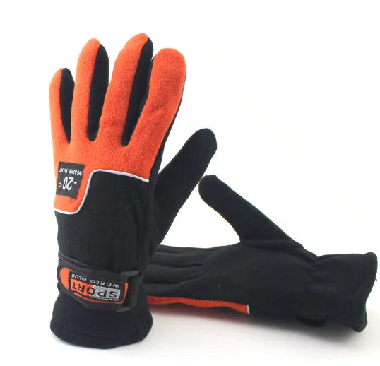 Full Finger Fleece Winter Gloves: