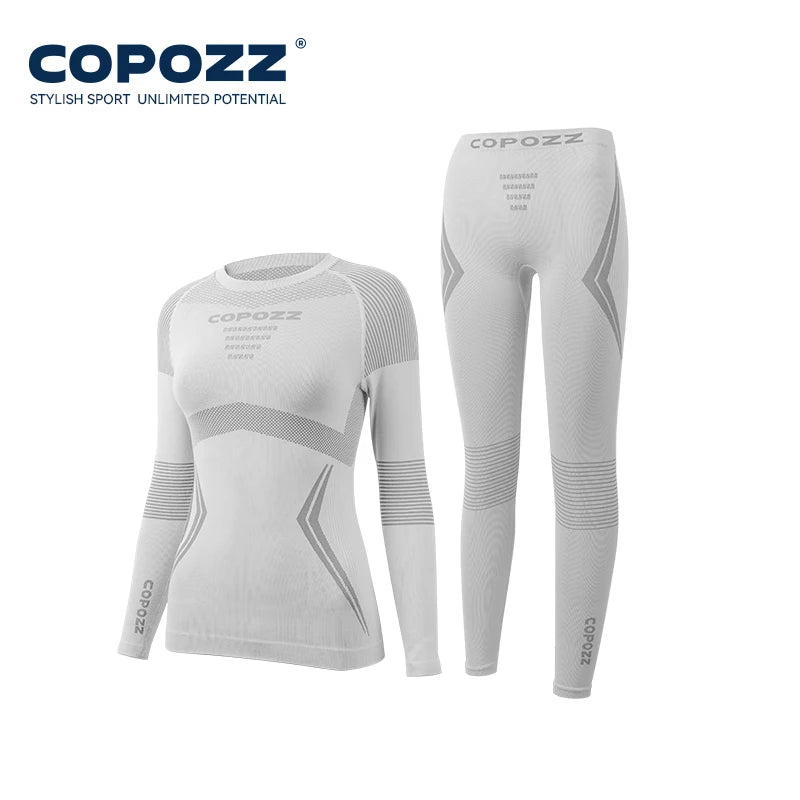 COPOZZ Ski Thermal Underwear Set for Men & Women