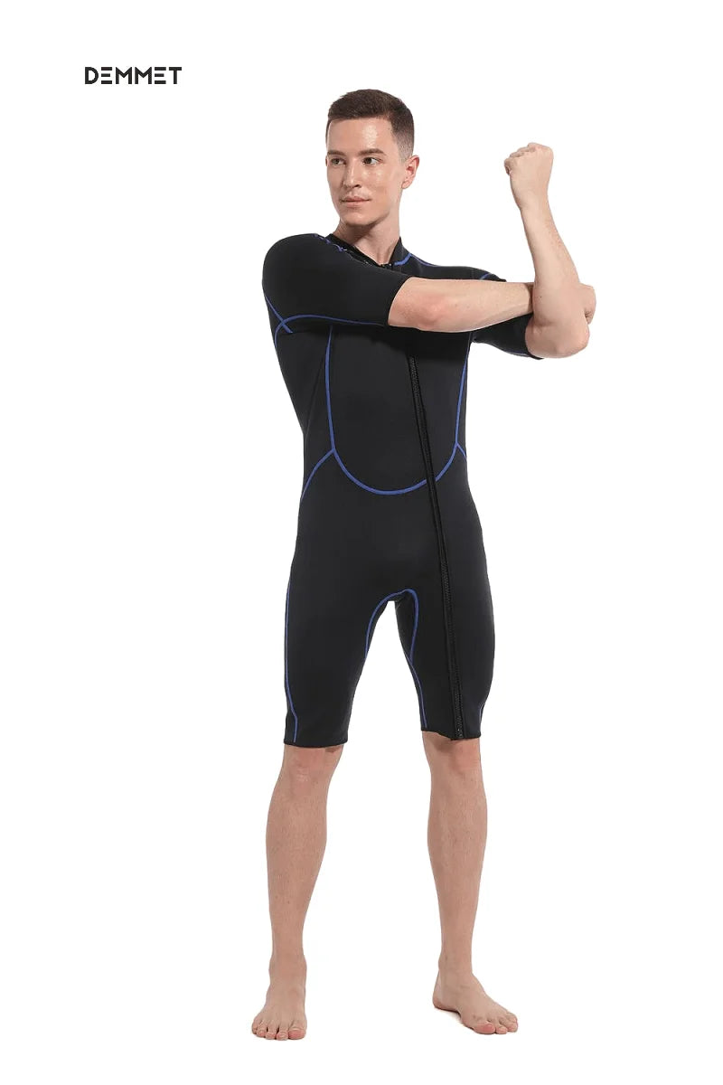 DEMMET 1.5mm Short Sleeve Neoprene Wetsuit for Men & Women