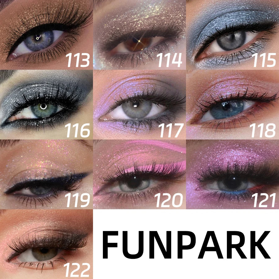 Colorful Liquid Eyeshadow & Glitter Eyeliner – Long-Lasting Shimmer
