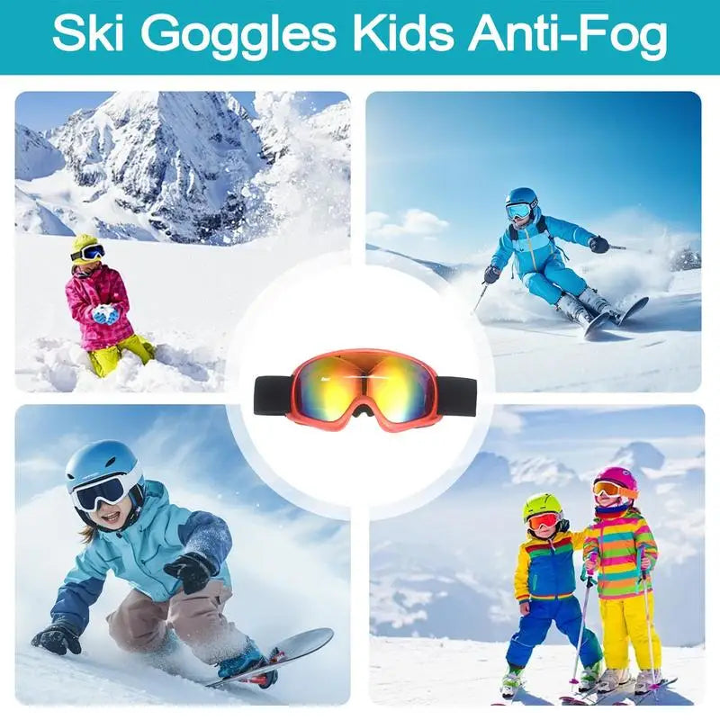 Kids Ski Goggles – Anti-Fog Snowboard Goggles for Boys & Girls