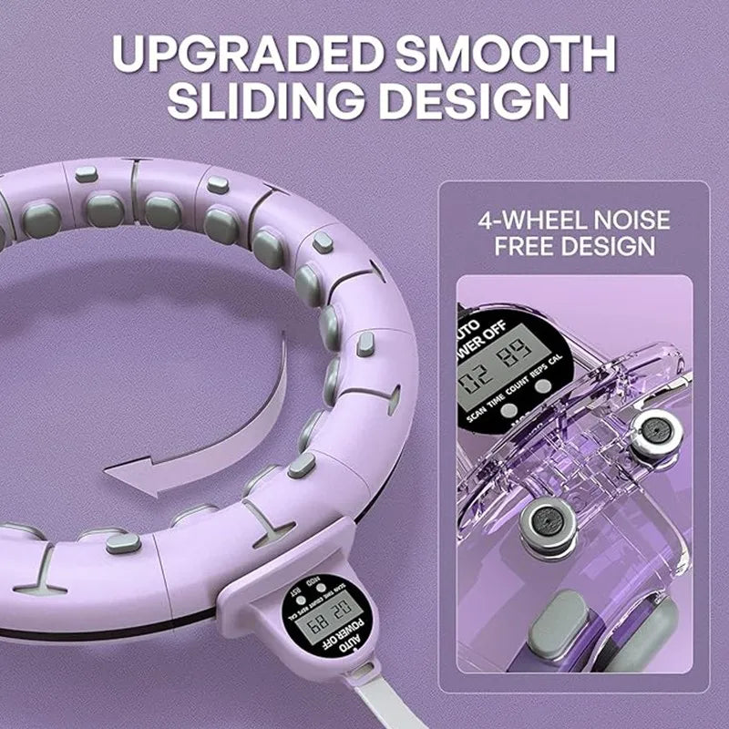 Smart Weighted Hula Hoop with Counter & Adjustable Design