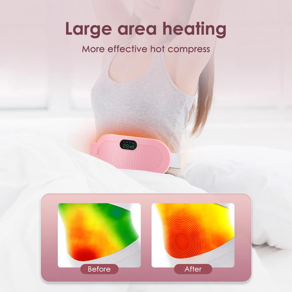 Electric Heating Pad & Vibrating Menstrual Cramp Massager