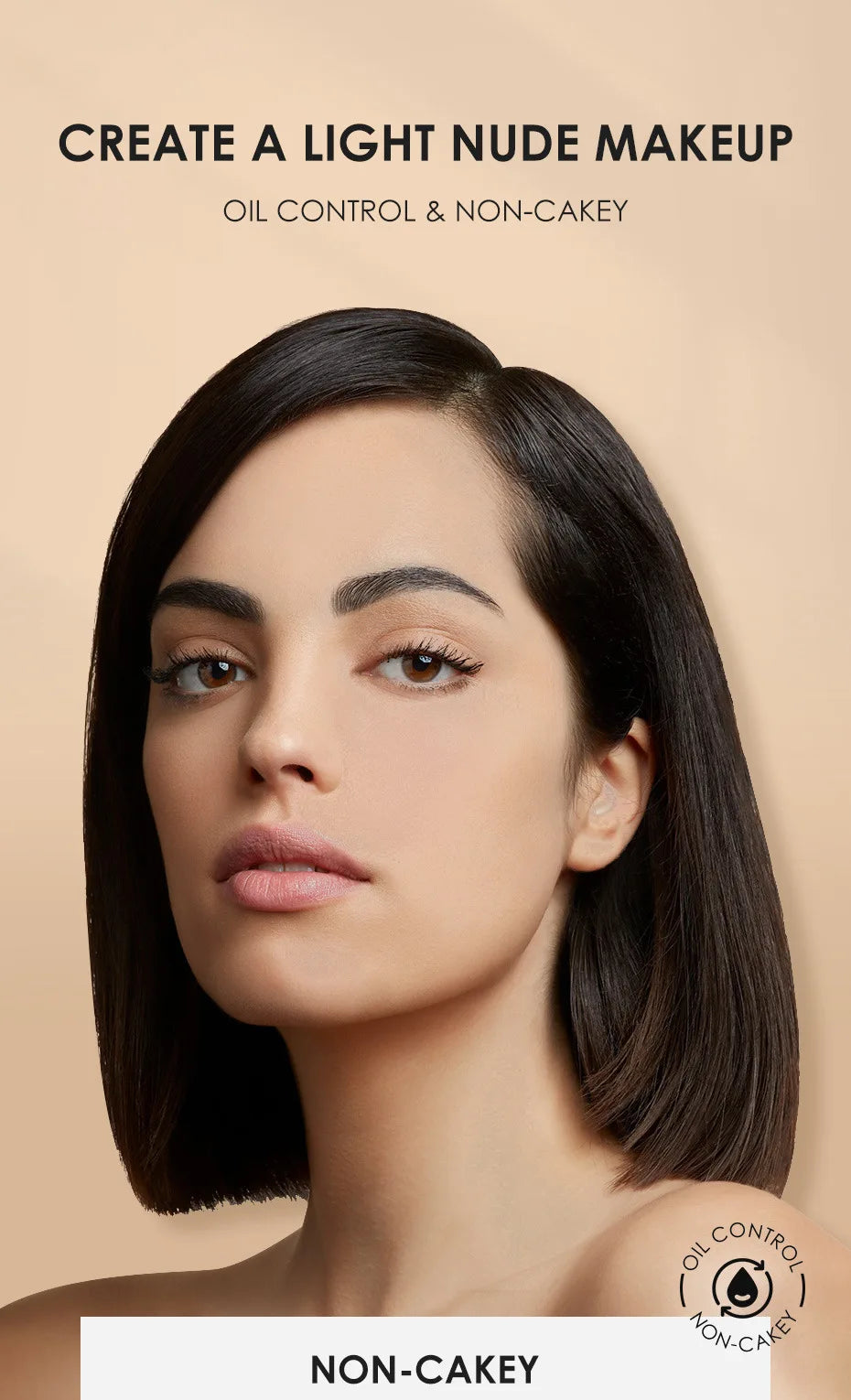 : FOCALLURE 3-Color Pressed Powder Foundation – Oil Control & Brightening