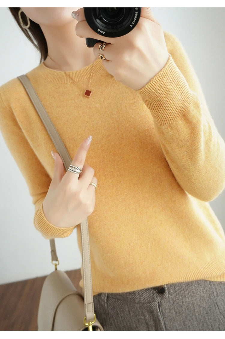 Autumn and Winter Cashmere Sweater for Women: