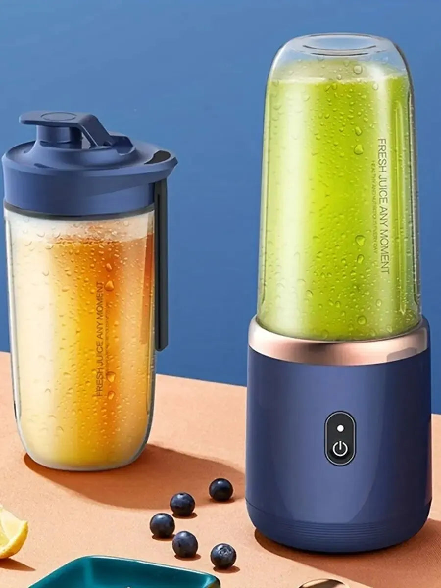 Portable 6-Blade Electric Blender Bottle – Multifunctional Smoothie Maker