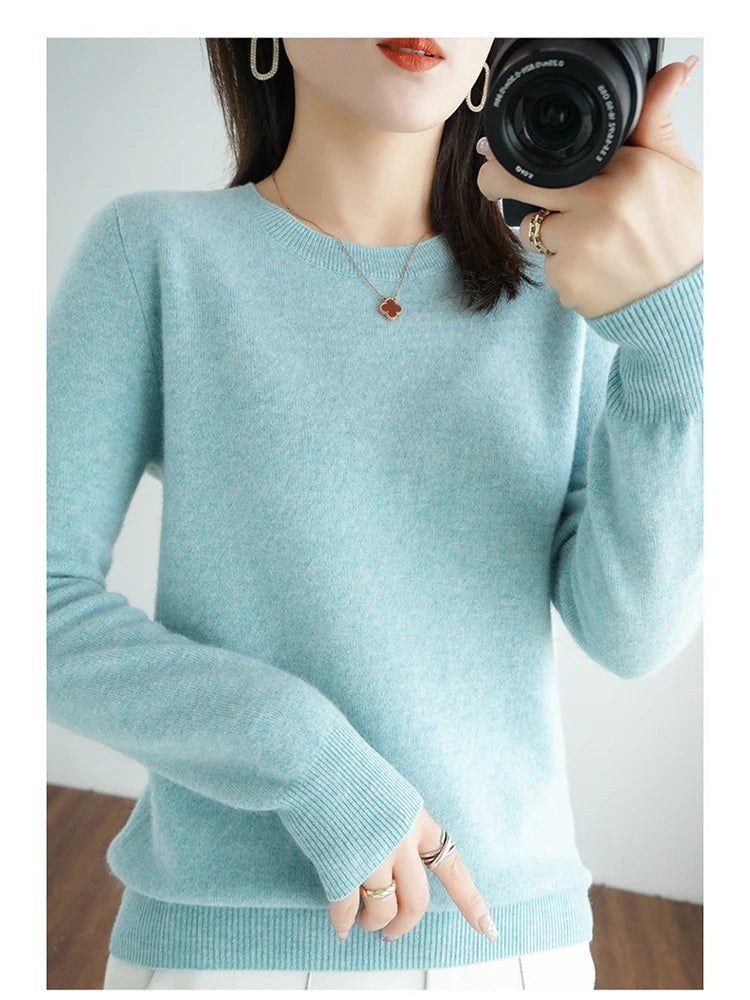 Autumn and Winter Cashmere Sweater for Women: