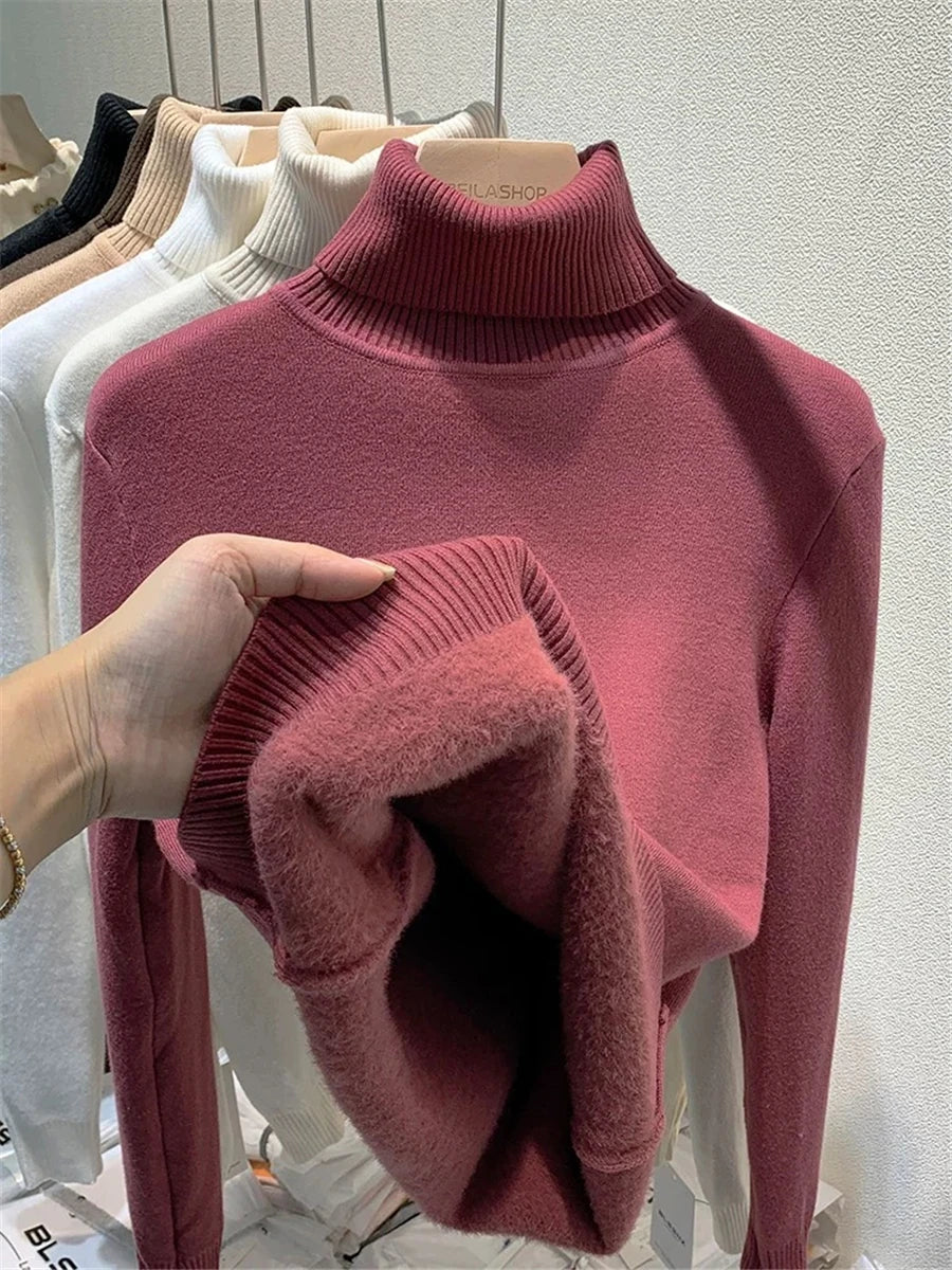 Turtleneck Winter Sweater for Women: