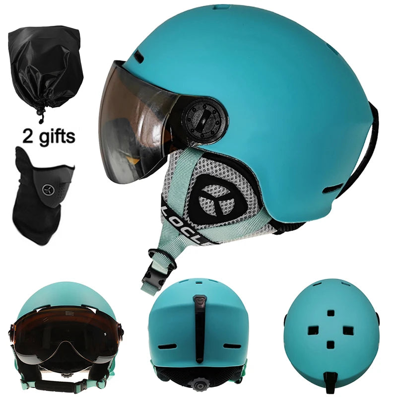 LOCLE Ultralight Ski & Snow Helmet with Visor