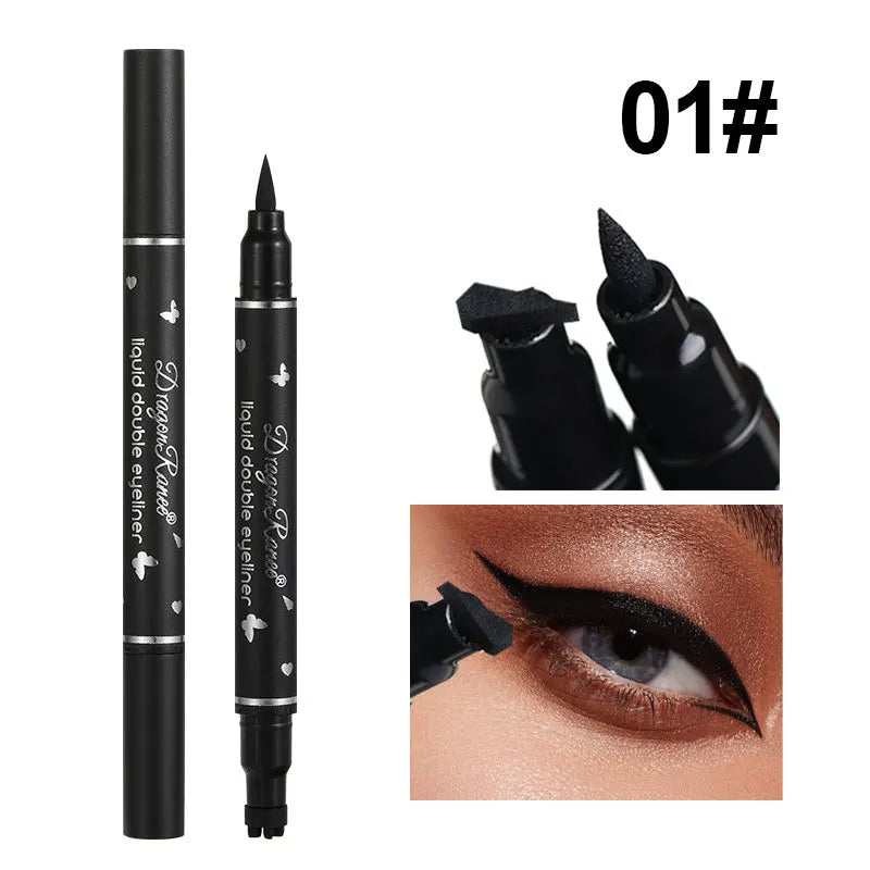 2-in-1 Butterfly & Star Stamp Eyeliner Pen – Waterproof & Long-Lasting