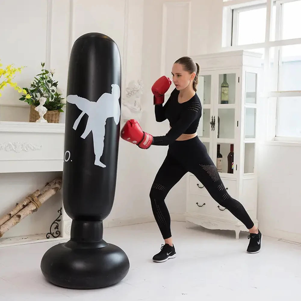 KO Style Inflatable Punching Bag – 160cm Boxing Sandbag