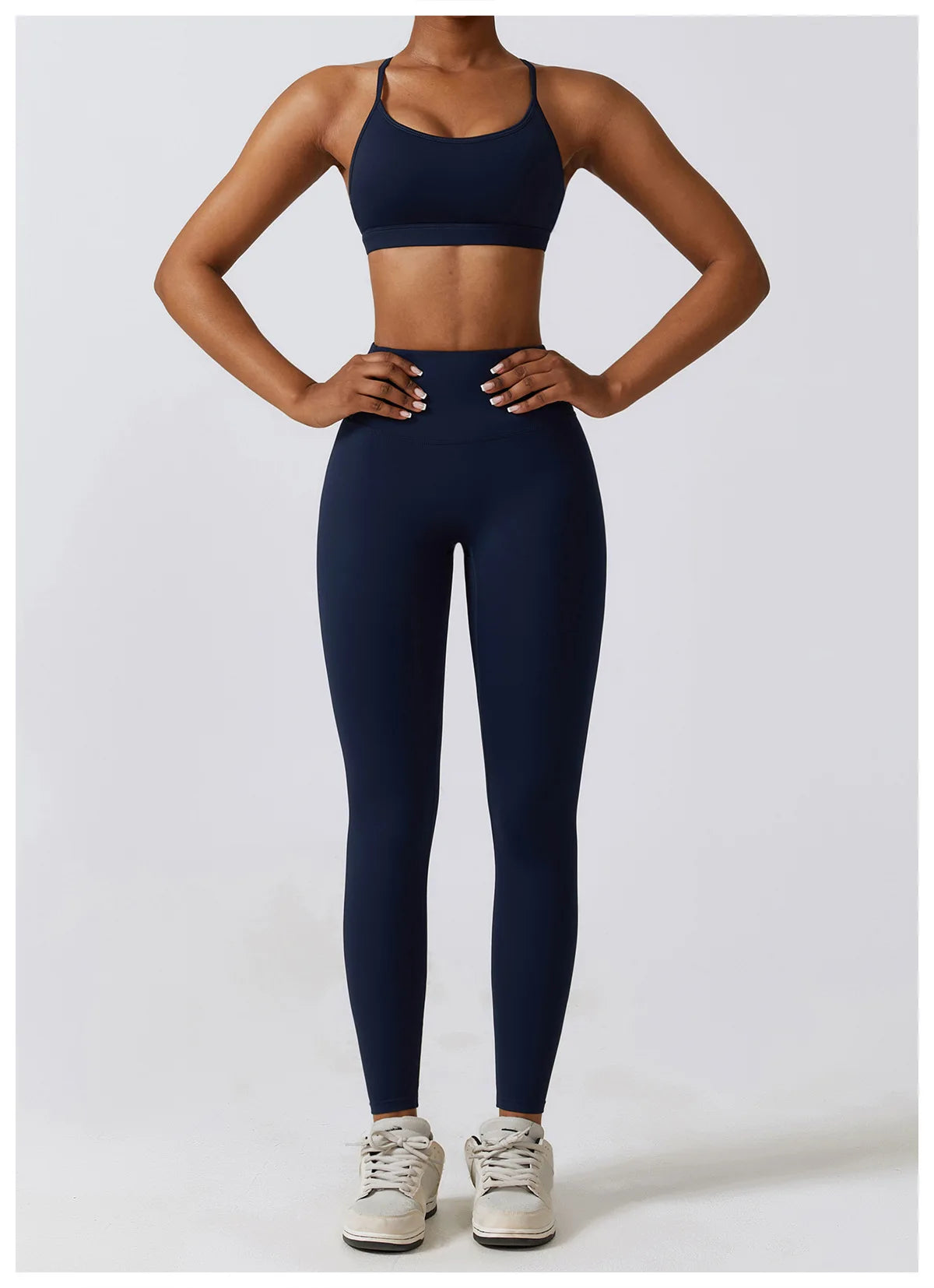 Women's Seamless Yoga Set – Leggings & Crop Top Workout Outfit