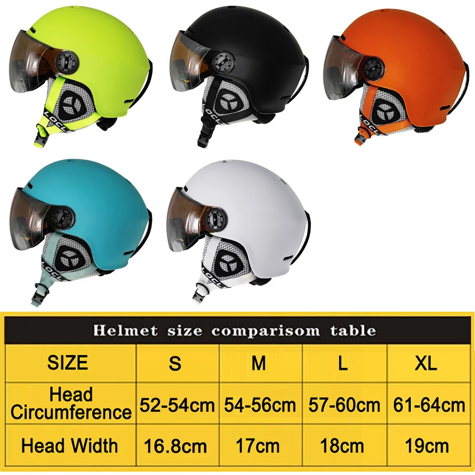 LOCLE Ultralight Ski & Snow Helmet with Visor