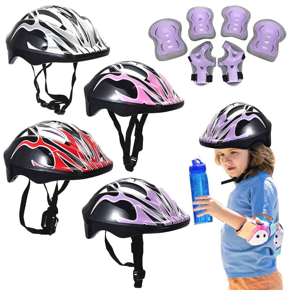 :Kids Safety Helmet & Pad Set – Full Protection Gear