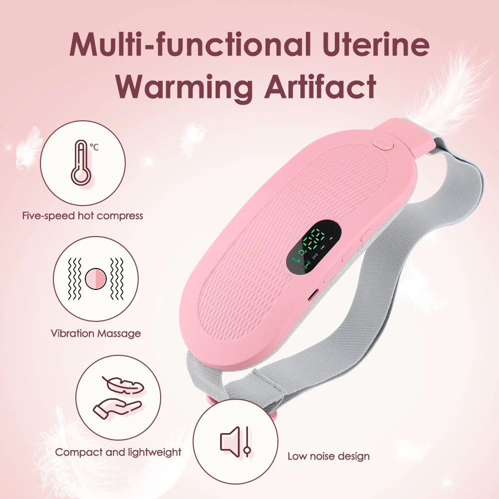 Electric Heating Pad & Vibrating Menstrual Cramp Massager