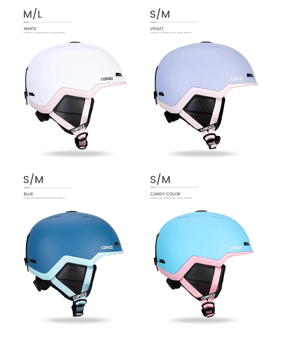 COPOZZ Ski Helmet – Half-Covered Safety Helmet