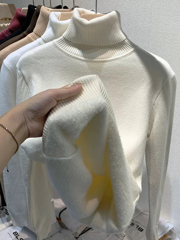 Turtleneck Winter Sweater for Women: