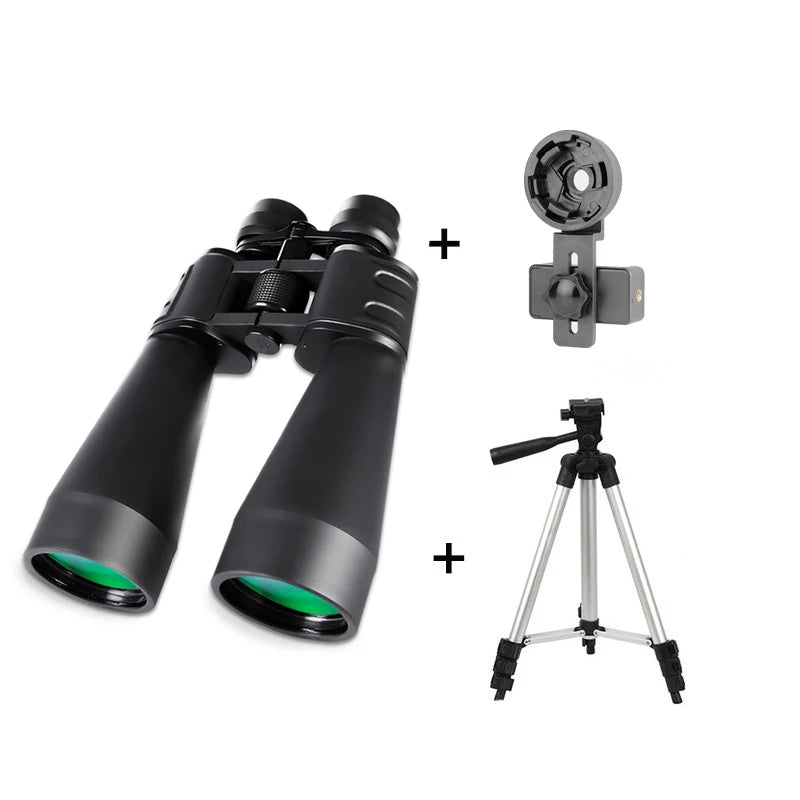 10-380x100 Zoom HD Monocular – Long Range BAK4 Telescope for Hunting & Travel
