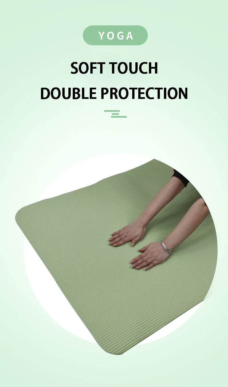15MM Thick Non-Slip Yoga Mat – High-Density Fitness Support