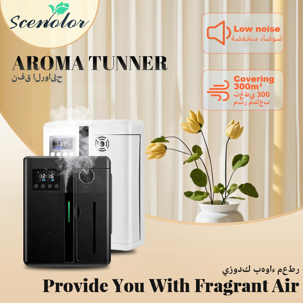 Essential Oil Aroma Diffuser - Bluetooth Control Air Freshener for Home, Hotel, and Office