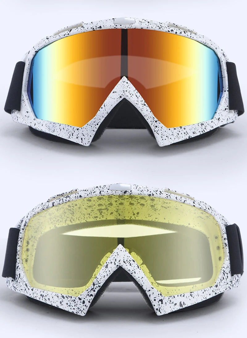 Ski Snowboard Goggles Anti-Fog Skiing Eyewear Winter Outdoor Sport Cycling Motorcycle Windproof Goggles UV Protection Sunglasses