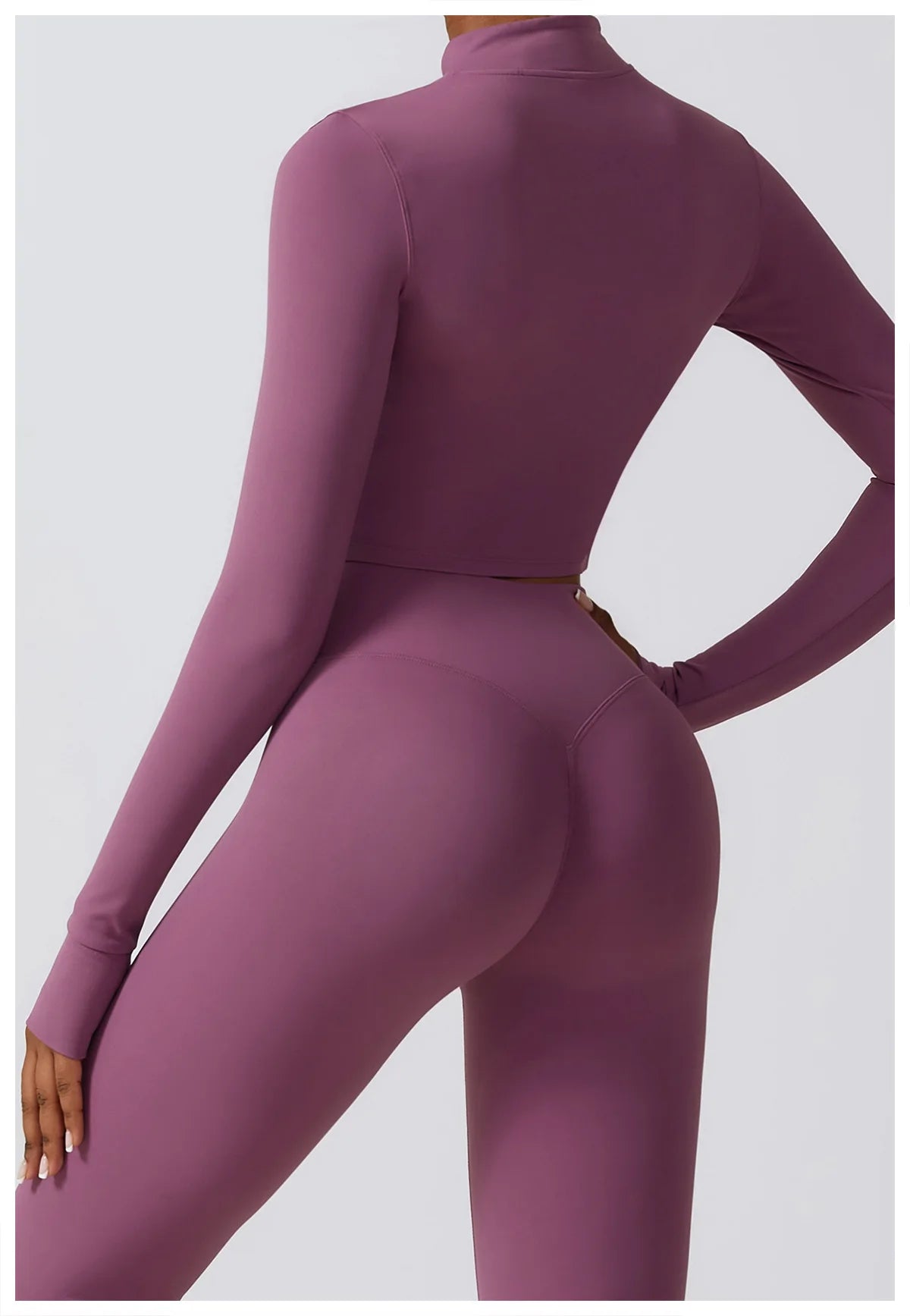 Women's Seamless Yoga Set – Leggings & Crop Top Workout Outfit