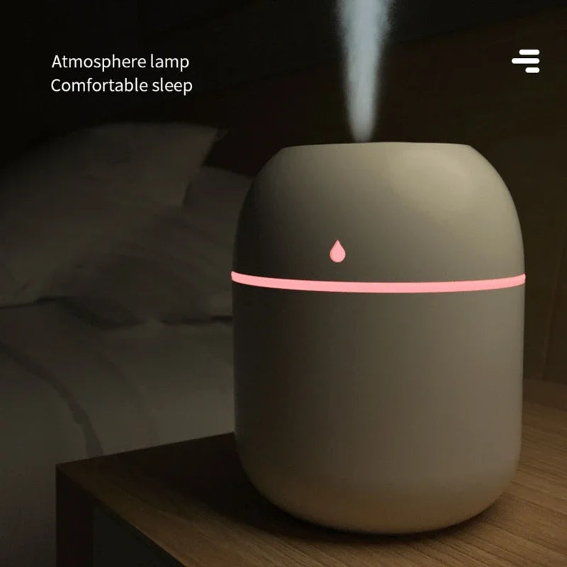 Portable 220ml Mini Cup Spray Mist Humidifier & Essential Oil Diffuser – USB Car Air Humidifier