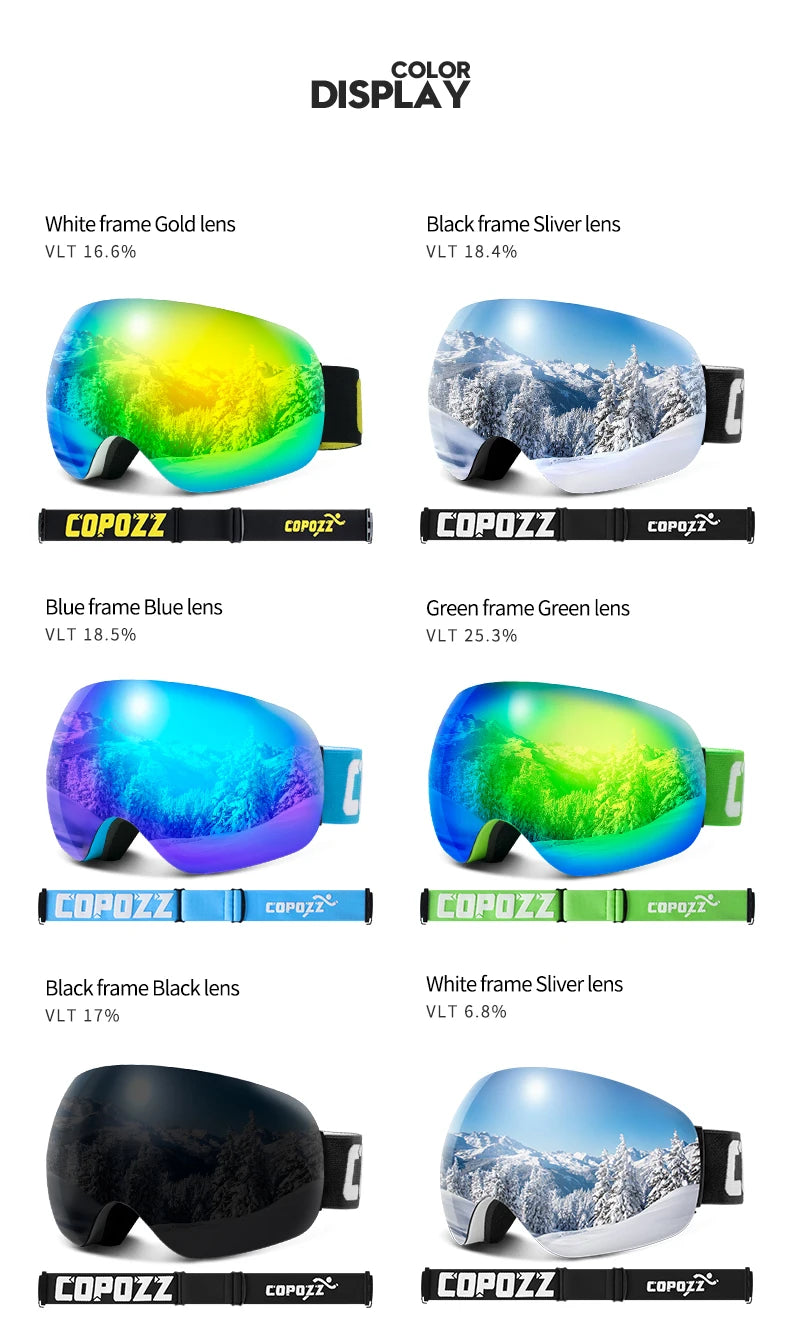 COPOZZ Outdoor Sports Ski Goggles