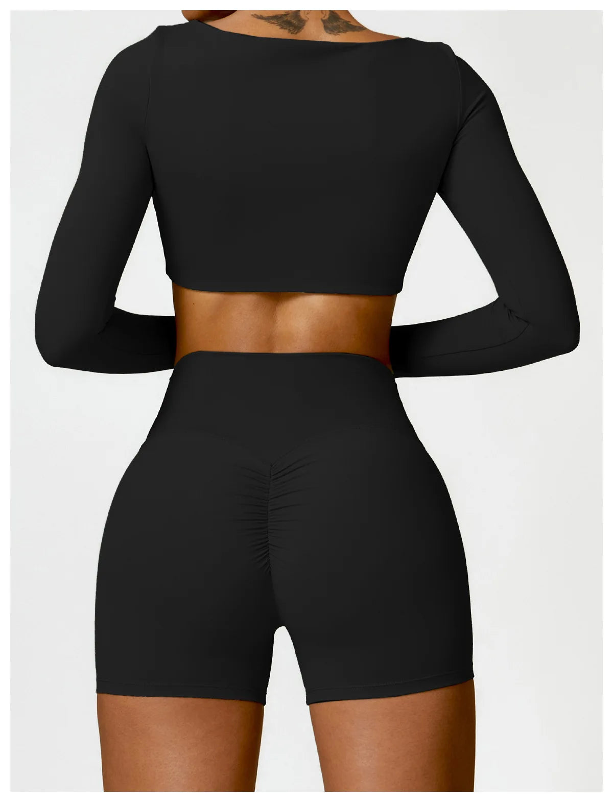 Women's 2PCS Quick-Dry Yoga Set – Long Sleeve Sports Shirt & Leggings