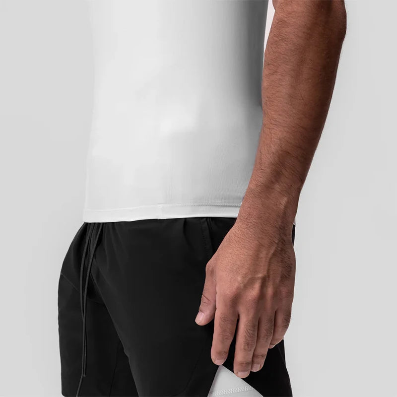 Men's Compression Workout Tank – Quick-Dry, Sleeveless Sports Vest
